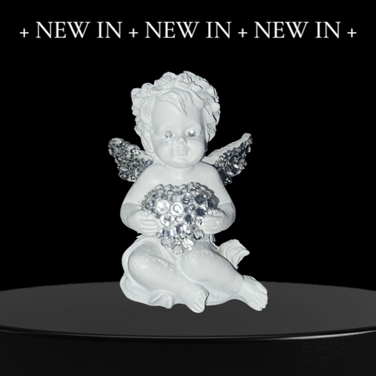 Little guardian angels with sparkling rhinestones (2pc)