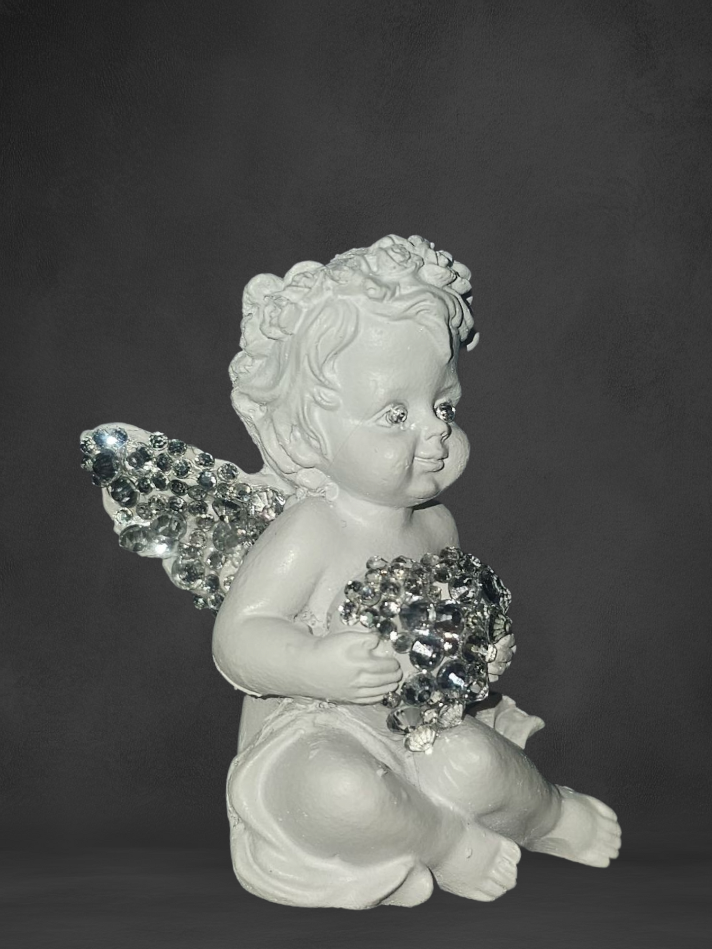 Little guardian angels with sparkling rhinestones (2pc)