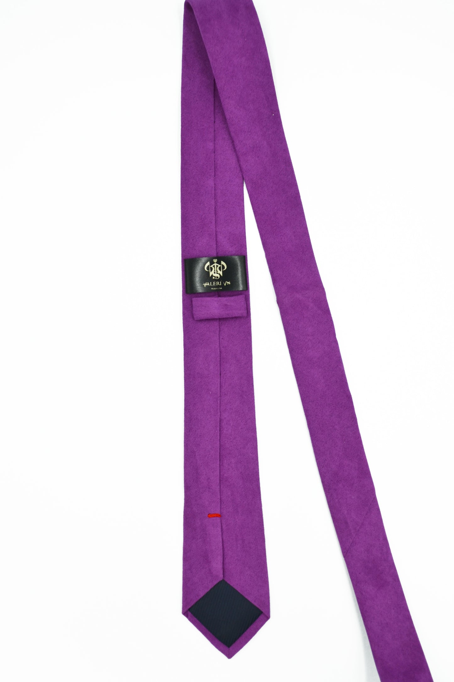 Fuchsia necktie with rhinestones