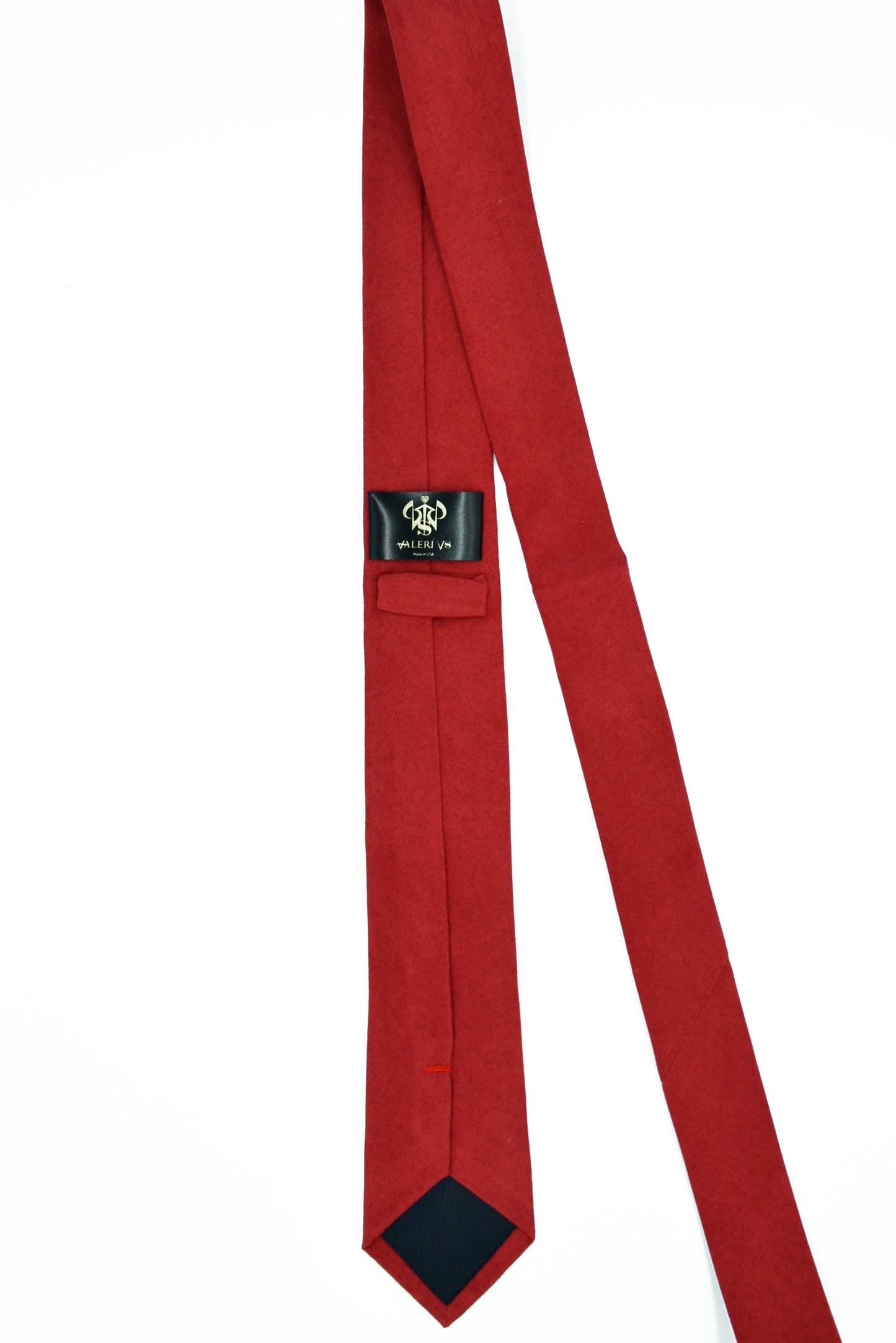 Red necktie with Swarovski crystals