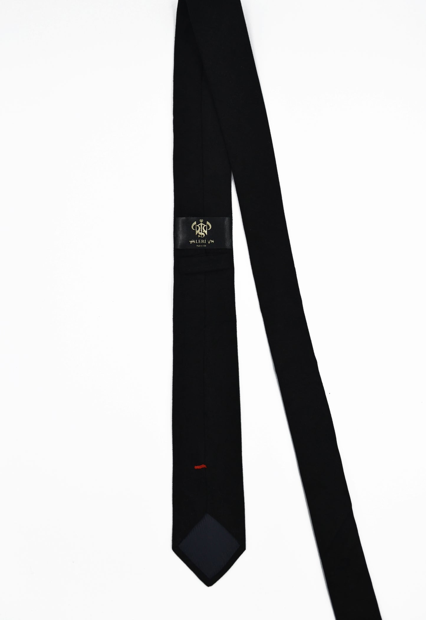 Black wedding business necktie with Swarovski crystals