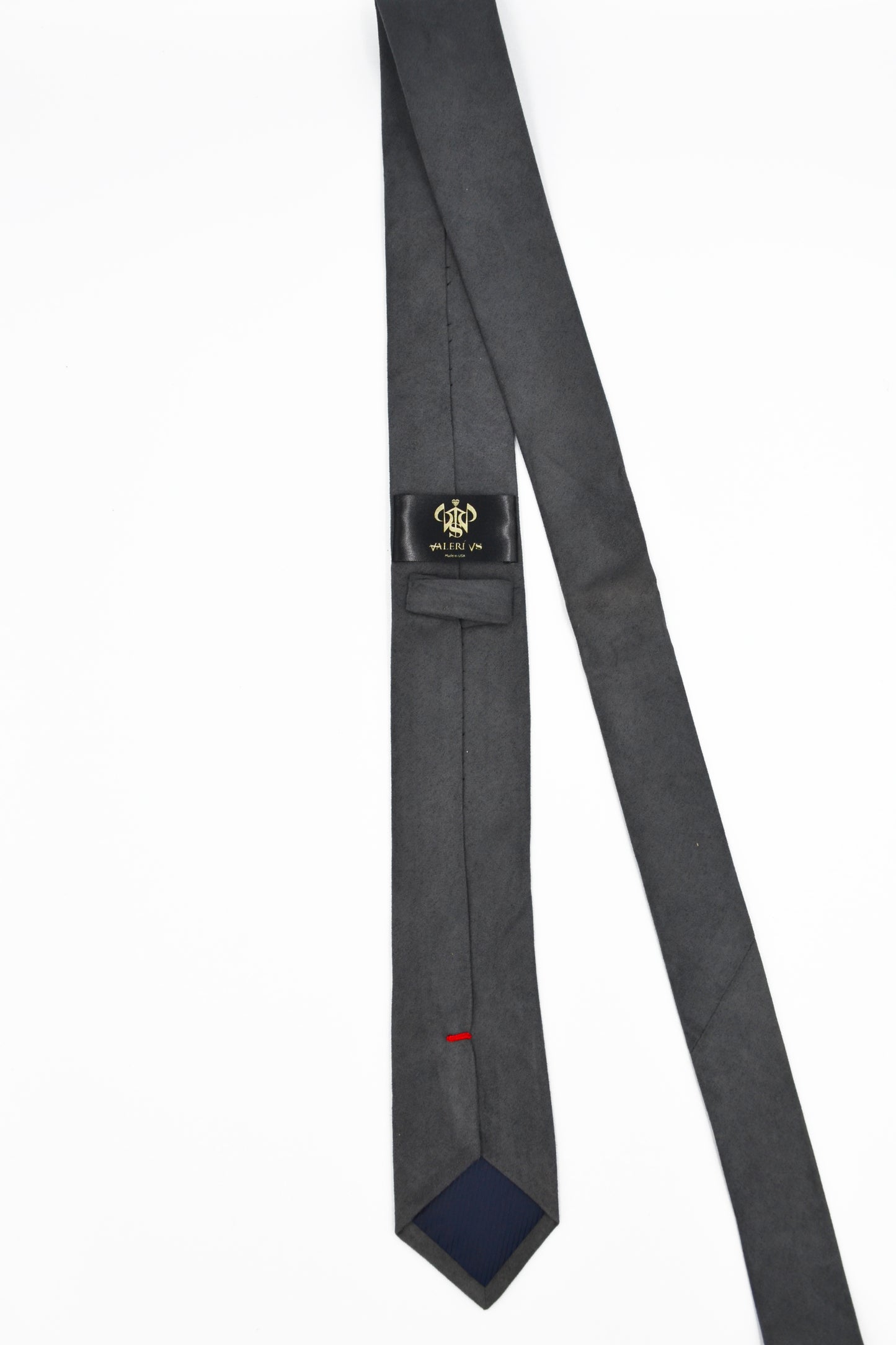 Grey necktie with Swarovski crystals