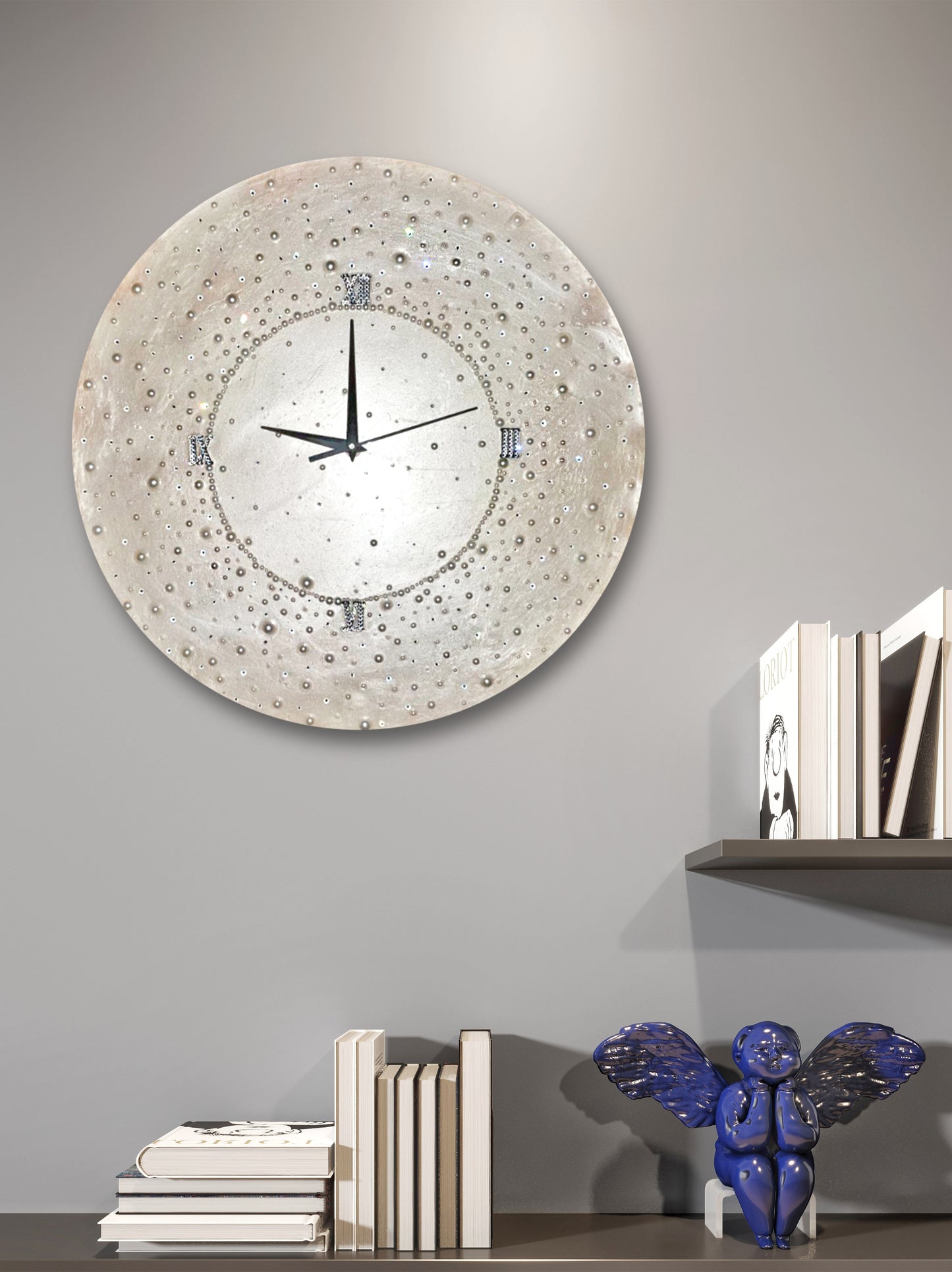 "Moonlight" luxury exclusive handmade wall clock