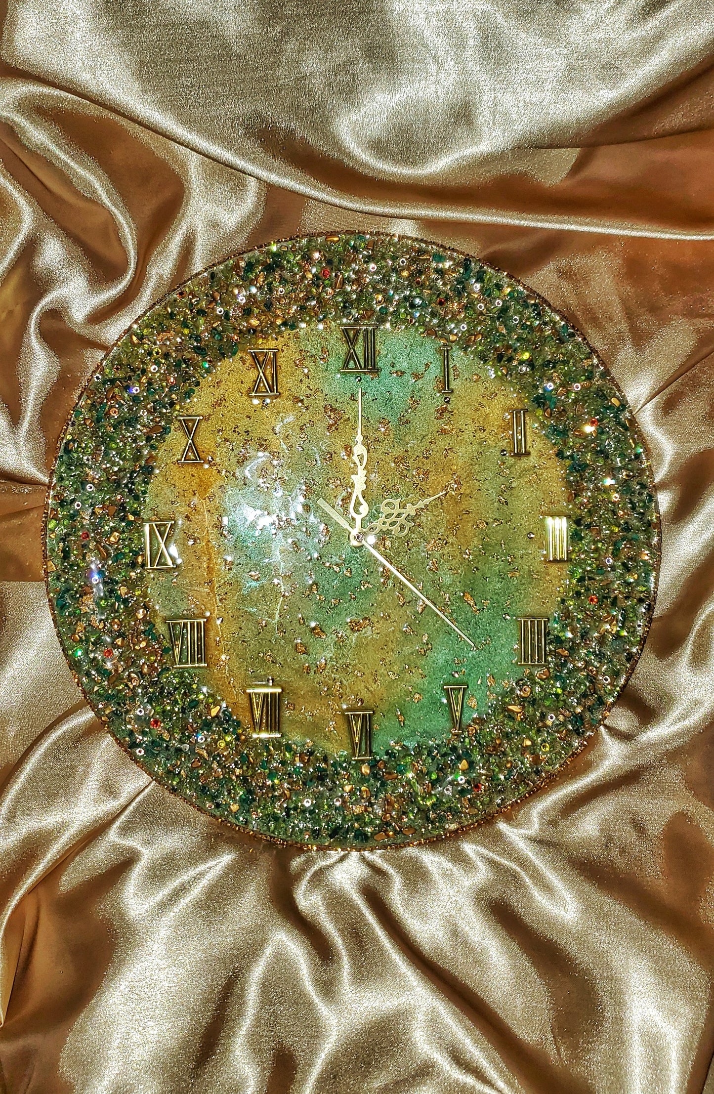 Luxury exclusive handmade wall clock "Desert dunes"