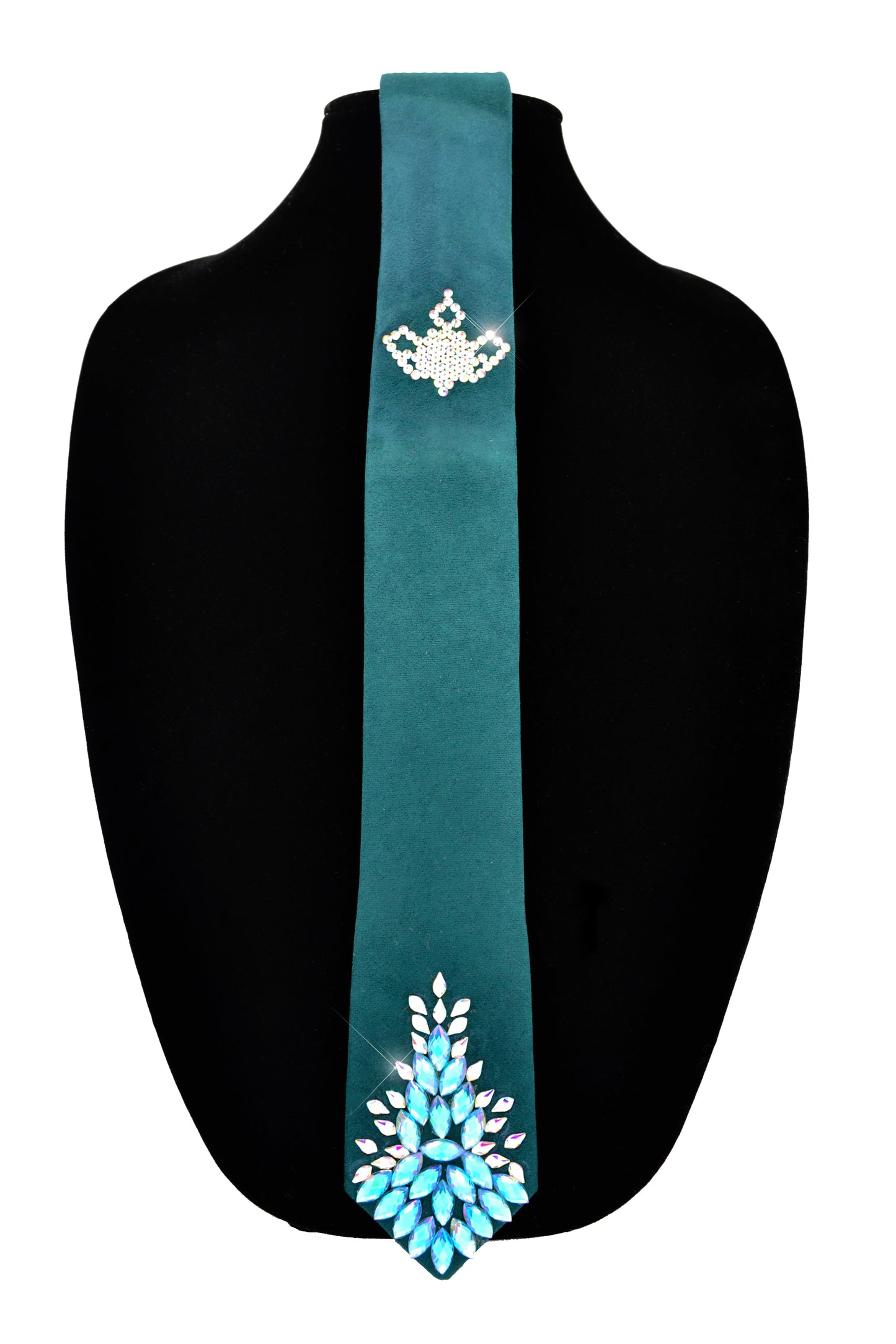 "Holy Grail" necktie with Swarovski crystals