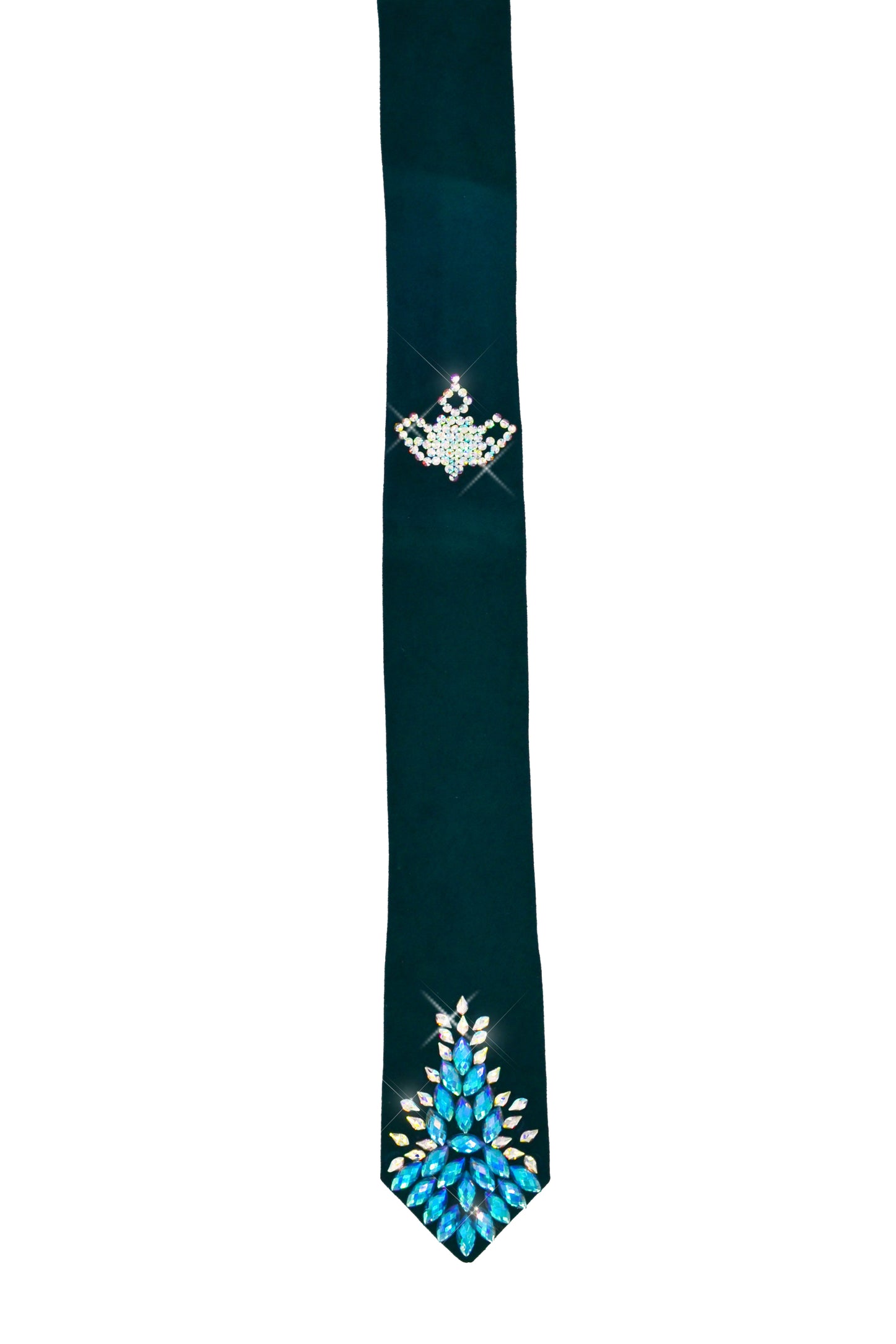 "Holy Grail" necktie with Swarovski crystals