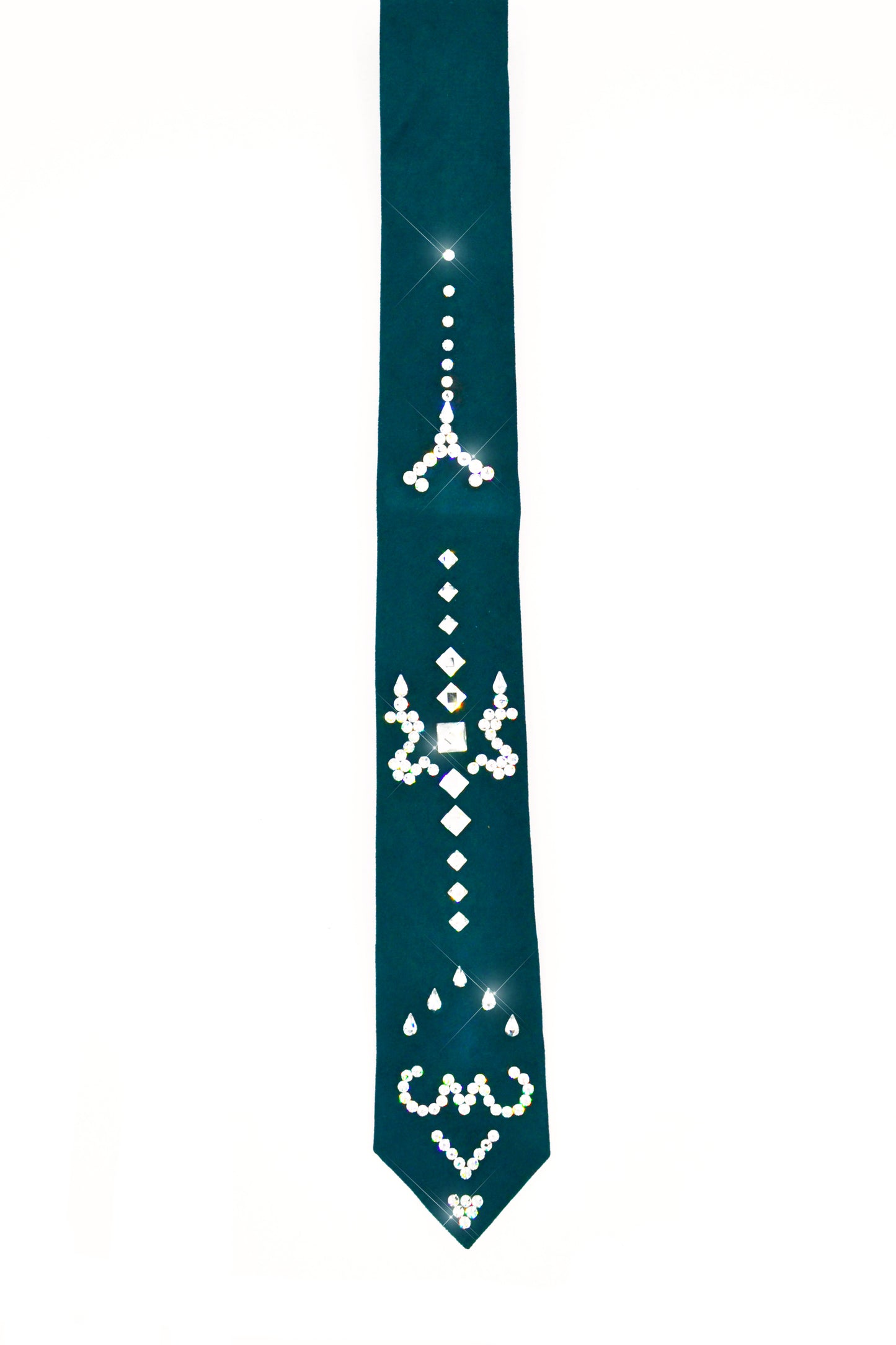 "Imperator" necktie with Swarovski crystals